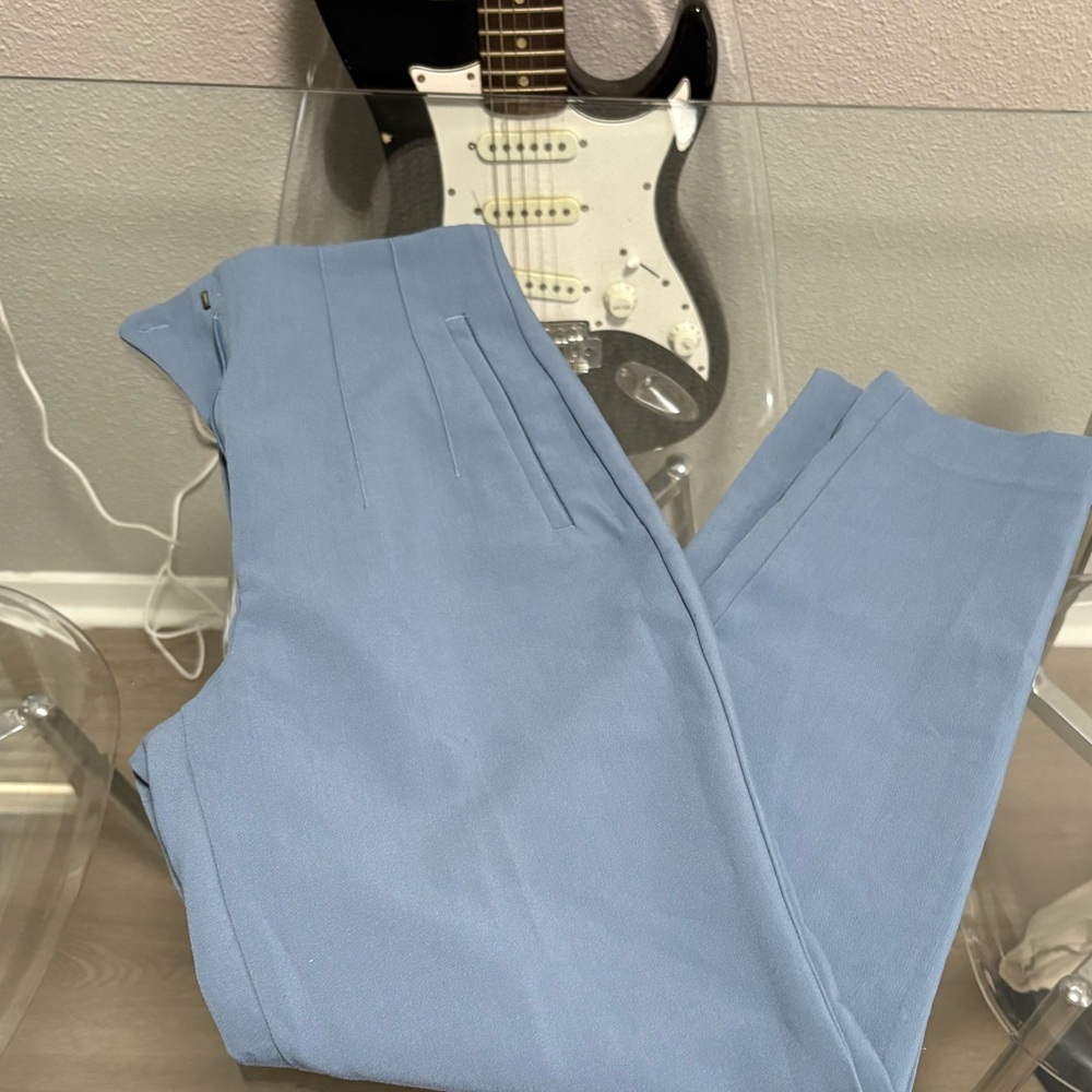 Zara Light Blue Women's Trousers